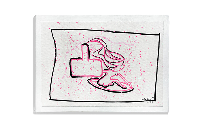 FICKO SURF #1 – surf culture artwork by Kate Ozé, channeling freedom, energy, and the spirit of the ocean.